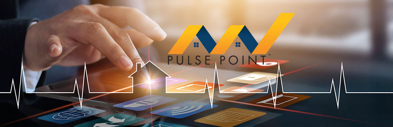 Person clicking Pulse Point app on tablet